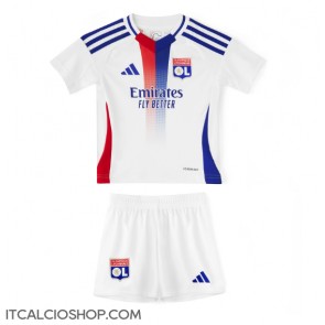 Olympique Lyonnais Prima Maglia Bambino 2024-25 Manica Corta (+ Pantaloni corti)